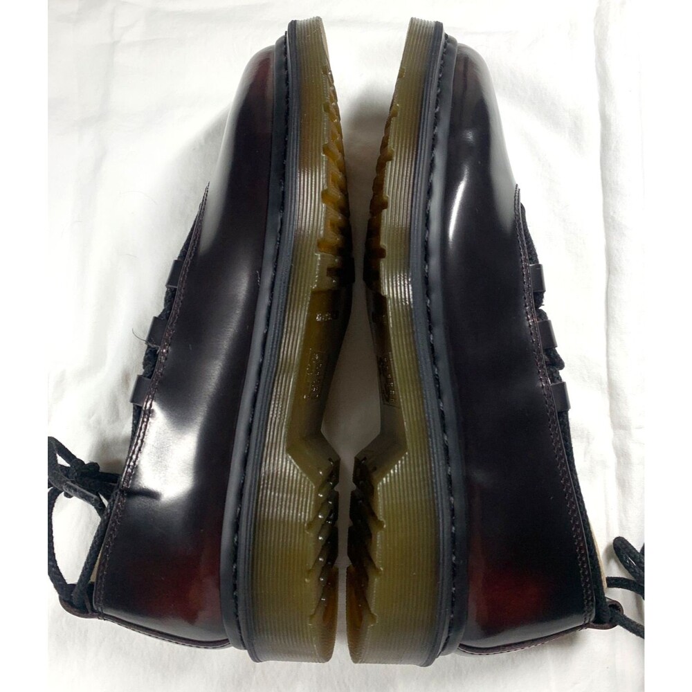 Dr. Martens Elphie II Pointed Toe Ballet Flats Mary Jane Ankle Tie Cherry Sz 10 - Picture 5 of 8